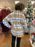 GET IT DONE PLAID FLANNEL SHACKET