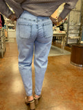 FORGET ME KNOT DRAWSTRING BARREL JEANS