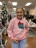 STRAWBERRY CARTON PULLOVER KNIT SWEATER