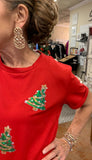 SEQUINED CHRISTMAS TREE TEE