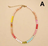 THE SCOUT NATURAL STONE BEADED NECKLACE