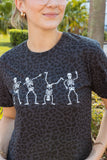 SILLY SKELETONS LEOPARD TEE