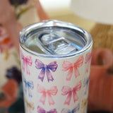 COLORFUL BOWS STAINLESS STEEL SKINNY TUMBLER