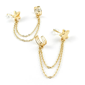 ERIMISH STAR HUGGIE EARRING