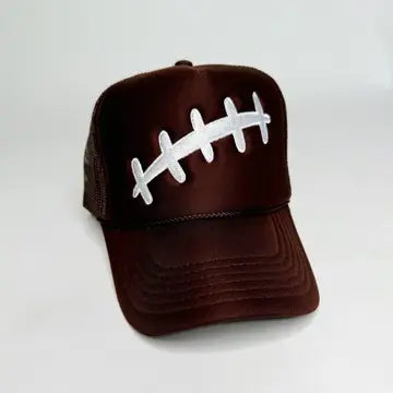 FOOTBALL LACE TRUCKER HAT