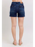 JUDY BLUE BACK FLAP POCKET SHORT