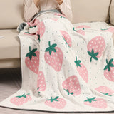 STRAWBERRY SHERPA BLANKET