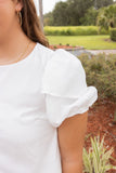 TOMORROWLAND PUFF SLEEVE TOP