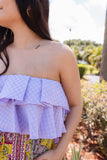 IT'S FOR YOU RUFFLE CROP TOP