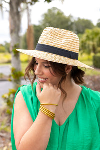 GET BRONZE SUN STRAW HAT