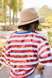 GRAND OL' FLAG SEQUIN TOP