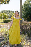 ELECTRIFYING TIERED MAXI DRESS