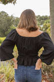 BACK TO WORK ELEASTIC WAIST BLOUSE