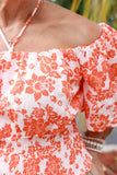 SPECIAL TREATS FLORAL SQUARE NECK TOP