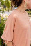 FERVENTLY PUFF SLEEVE MIDI DRESS