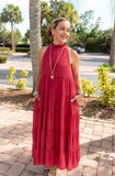 END OF STORY MOCK NECK MAXI