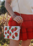 LUSCIOUS BERRY BEADED CLUTCH