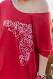 STATE OF FLORIDA BERRY DOLMAN TEE