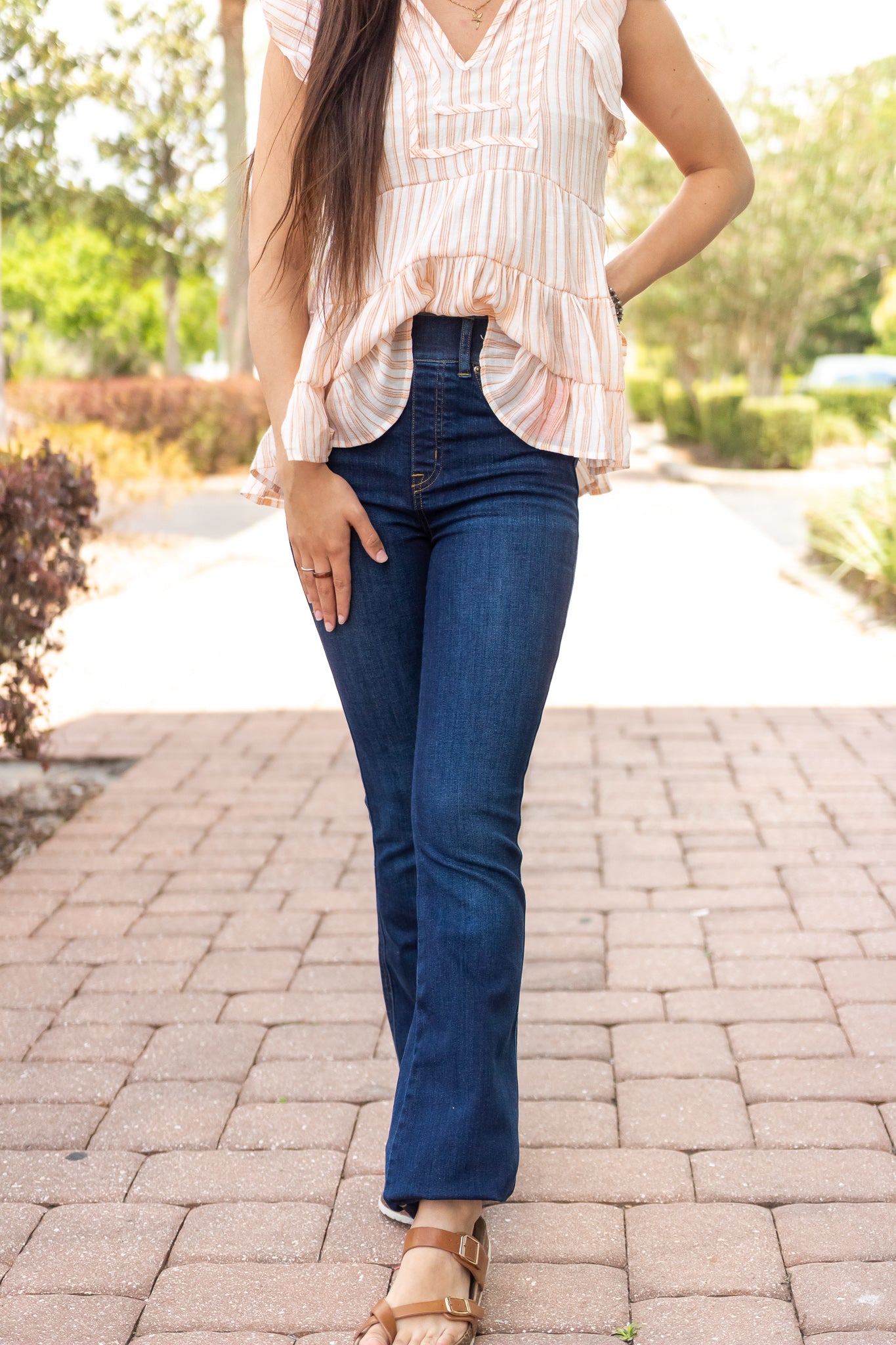 Spanx Flare Jeans in Light Wash