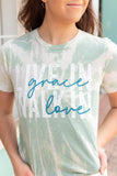 LIVE IN GRACE BLEACHED TEE