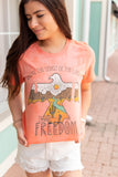 THERE IS FREEDOM BLEACHED TEE