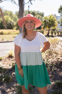 SWEET AS CANDY COLORBLOCK DRESS