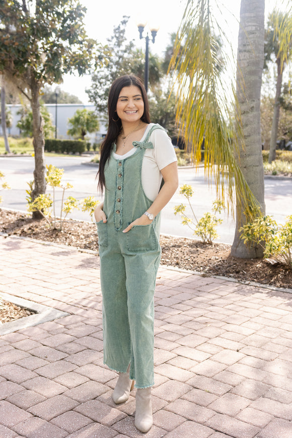 SUGAR COATED OVERALL JUMPSUIT