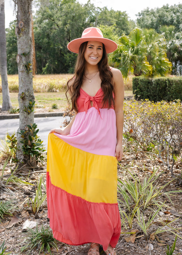SQUEEZE THE DAY COLORBLOCK MAXI