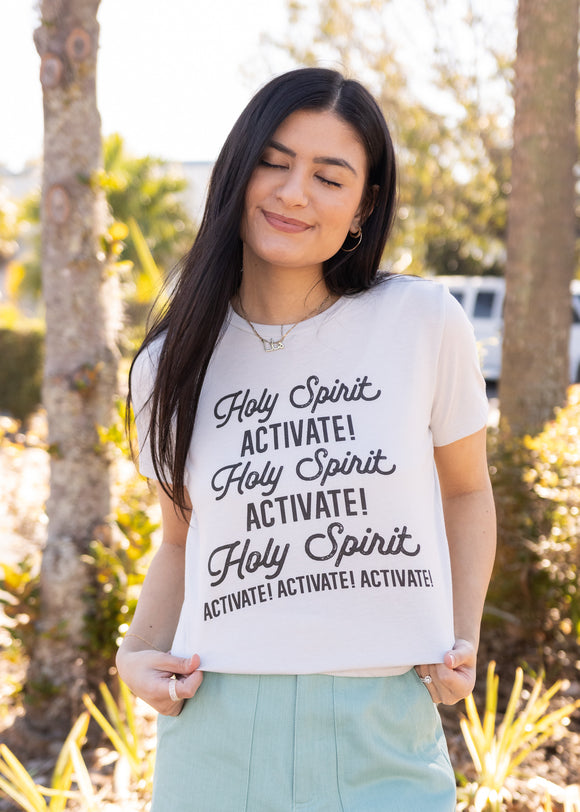 HOLY SPIRIT ACTIVATE GRAPHIC TEE