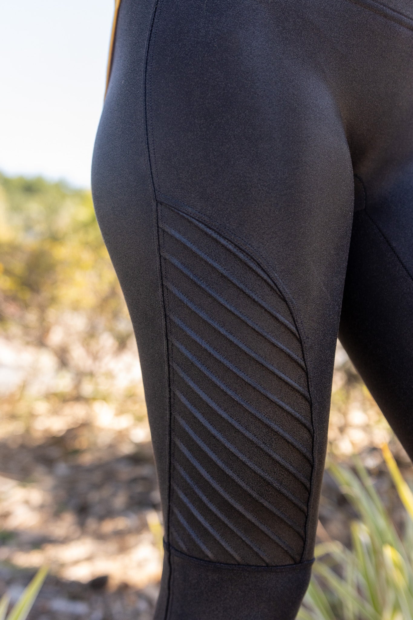 SPANX- Faux Leather Moto Leggings Grey Medium