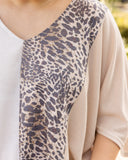 DAY BY DAY MIXED PRINT TOP