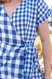 FREE FOR JOY MIXED GINGHAM ROMPER