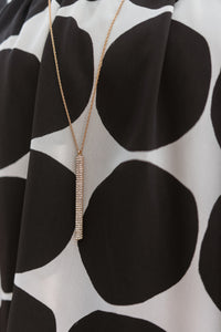 THE TERRA PAVE BAR NECKLACE