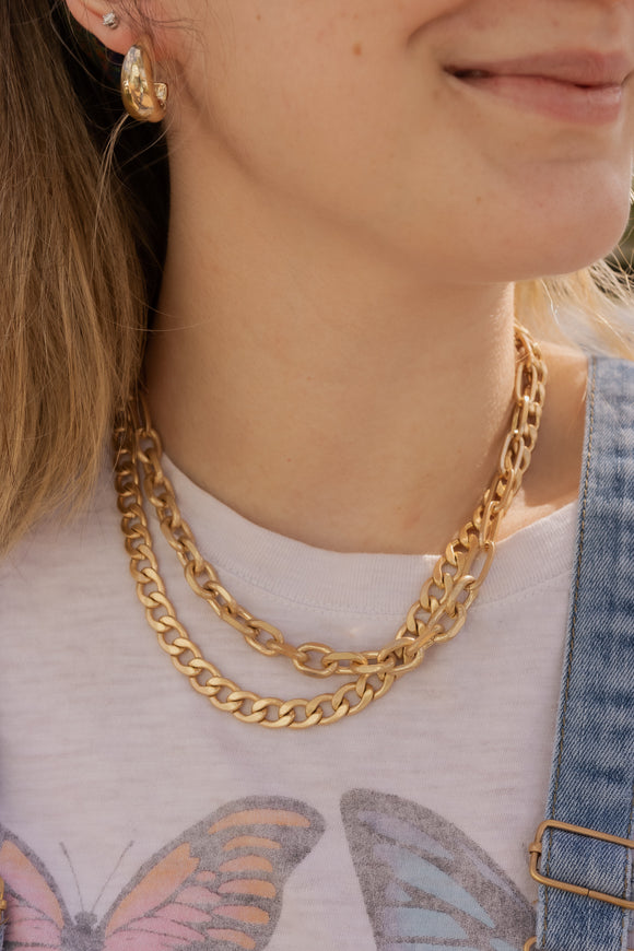 BRING JOY CHUNKY CHAIN NECKLACE