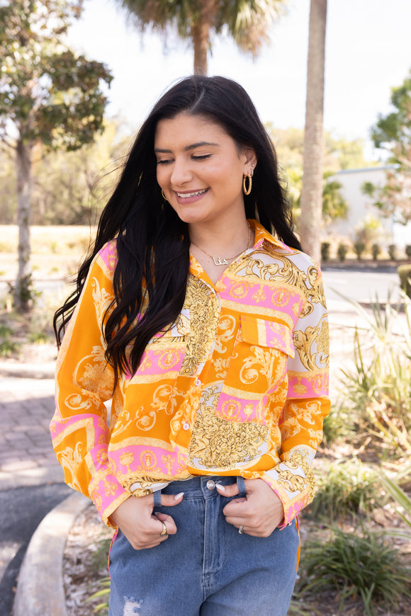 VELMA BUTTON DOWN TOP