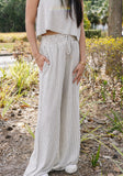 FLOAT IN THE AIR SMOCKED LINEN PANTS