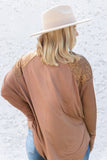 IN THE MOMENT WAFFLE KNIT DOLMAN