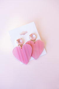 HEART OF GOLD DANGLE EARRING